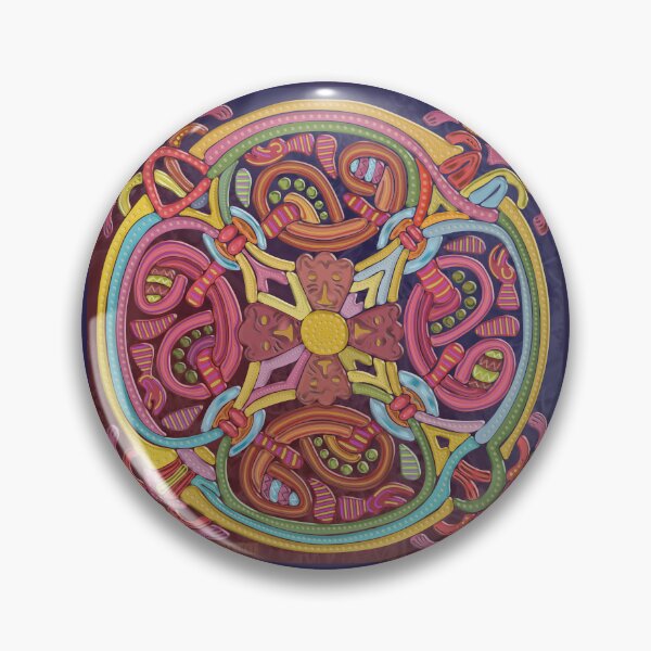 Item preview, LookViking multi-colored Borre Style Viking Pattern designed and sold by lookviking.