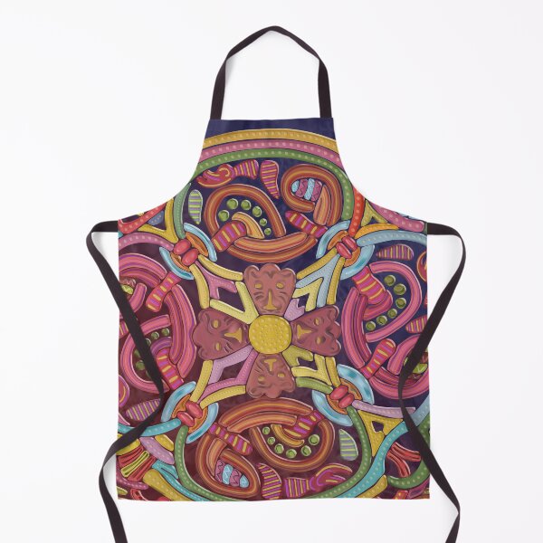 Item preview, LookViking multi-colored Borre Style Viking Pattern designed and sold by lookviking.