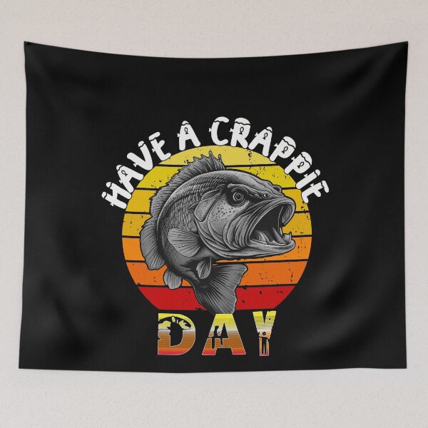 Item preview, Have A Crappie Day - Vintage Sunset Fishing  designed and sold by Smix Pixels.