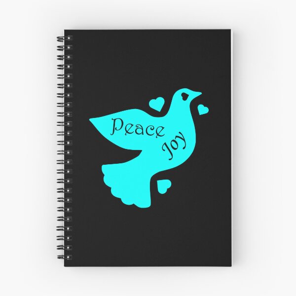Item preview, The Dove Of Peace Joy And Love - v3 - cyan for dark backgrounds designed and sold by MultimediaSusan.