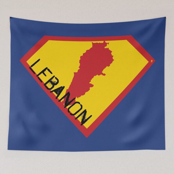 Item preview, LEBANON Spell Out - Freedom Is The Superpower -  SUPERHERO design designed and sold by pelagio.