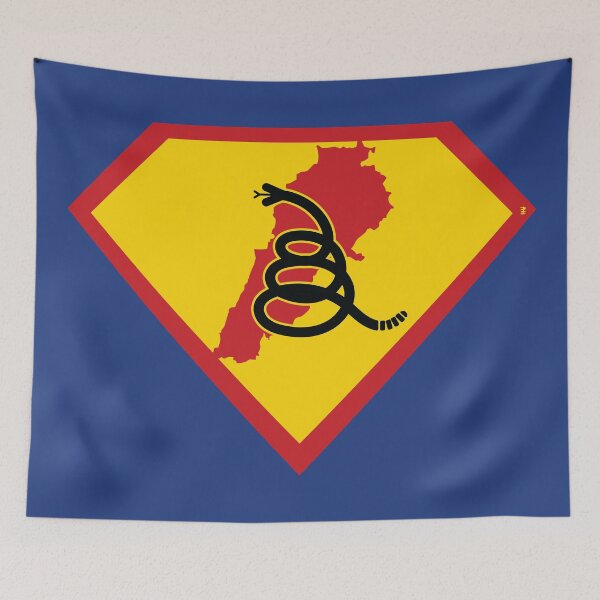 Item preview, LEBANON  - Freedom Is The Superpower - Modern Gadsden Snake Flag - Dont Tread On Me SUPERHERO design designed and sold by pelagio.