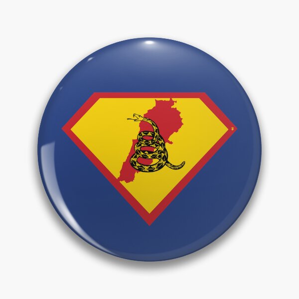 Item preview, LEBANON  - Freedom Is The Superpower - Gadsden Snake Flag - Dont Tread On Me SUPERHERO design designed and sold by pelagio.