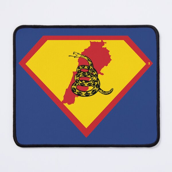 Item preview, LEBANON  - Freedom Is The Superpower - Gadsden Snake Flag - Dont Tread On Me SUPERHERO design designed and sold by pelagio.