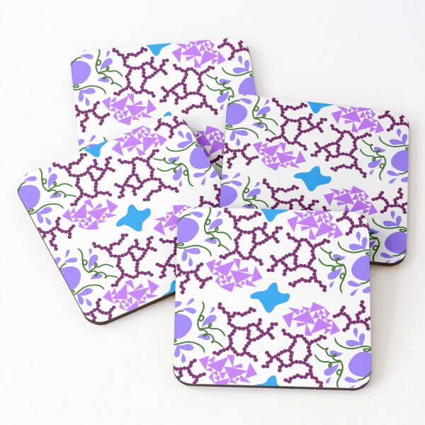 Item preview, Purple and blue geometric/abstract print designed and sold by MailboxJim.