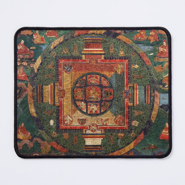 Item preview, Mandala 215 Guhyasamaja Buddhist Deity Manjuvajra 1600s designed and sold by GuyBlank.