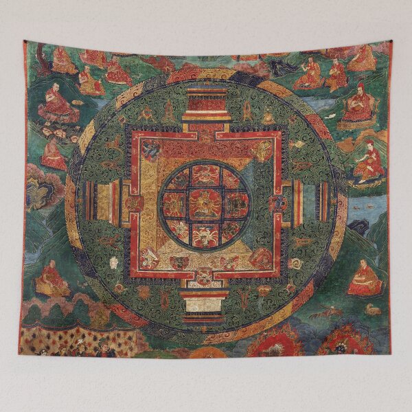 Item preview, Mandala 215 Guhyasamaja Buddhist Deity Manjuvajra 1600s designed and sold by GuyBlank.