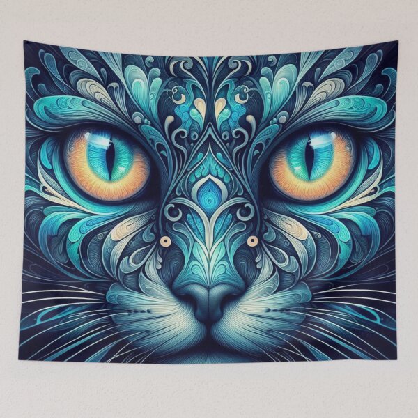 Item preview, Mystic Cat Eyes, Ornamental Face designed and sold by Gaborai.