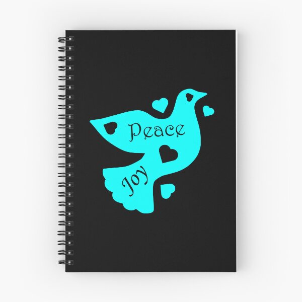 Item preview, The Dove Of Peace Joy And Love - v2 - cyan for dark backgrounds designed and sold by MultimediaSusan.