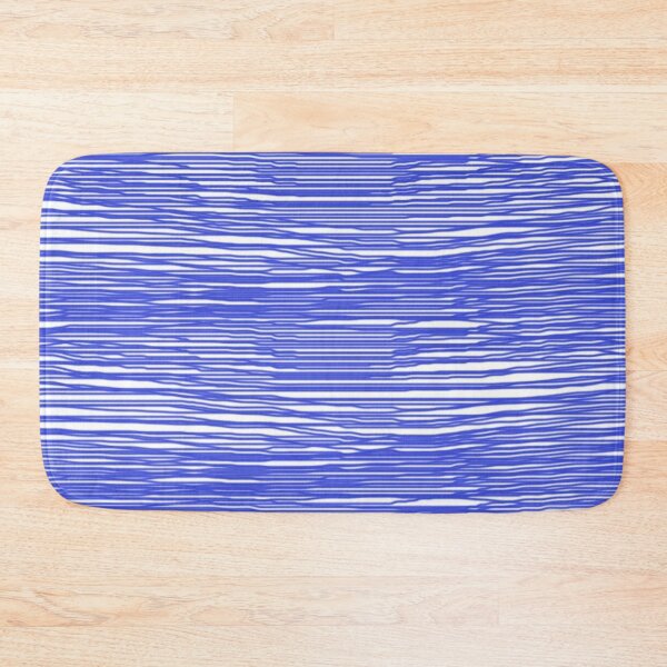 Item preview, Abstract Blue and White Horizontal Lines Creating Dynamic Visual Pattern designed and sold by Beautiful art store.