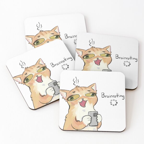 Item preview, Funny Cat Brainrotting Meme designed and sold by Rojasole.