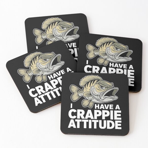 Item preview, I Have A Crappie Attitude - Angry Crappie Fish  designed and sold by Smix Pixels.