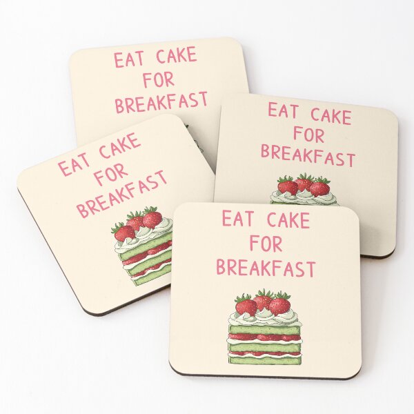 Item preview, Eat Cake For Breakfast - Matcha Strawberry Cake designed and sold by sakurashorty.