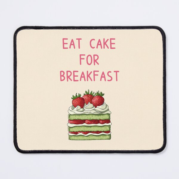 Item preview, Eat Cake For Breakfast - Matcha Strawberry Cake designed and sold by sakurashorty.