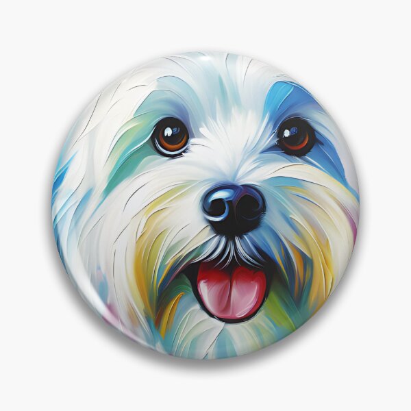 Item preview, Bichón habanero | Blanco | Impresión acrílica de perro Retrato de mascota Amantes de los perros designed and sold by Puppy Puzzles Plus.