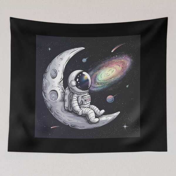 Item preview, Astronaut on the moon designed and sold by DelyCada.