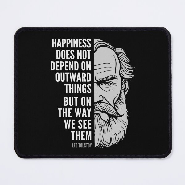 Item preview, Leo Tolstoy Inspirational Quote: Happiness designed and sold by Elvin Dantes.