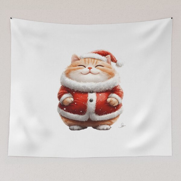Item preview, Adorable Cat Santa Stickers & Magnets for Crafting designed and sold by Designflex90.