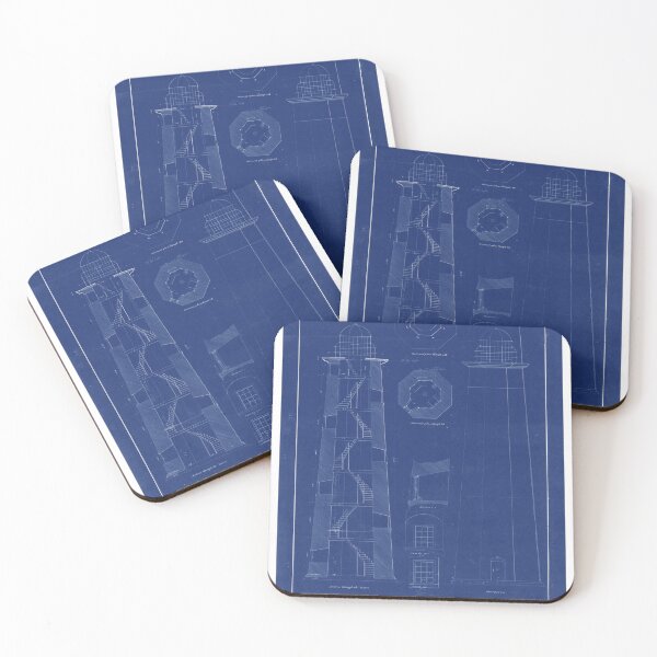 Item preview, Montauk Point Lighthouse Blue Print designed and sold by Hungry Hungry  Buffalo.