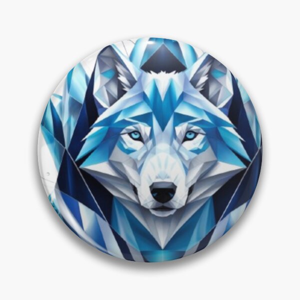 Item preview, Crystalline Wolf: Sacred Geometry Meets Arctic Majesty designed and sold by SJZDesign.