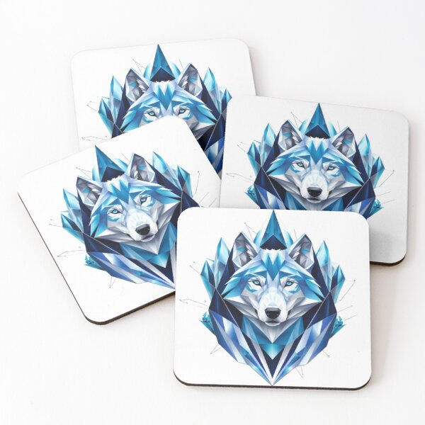 Item preview, Crystalline Wolf: Sacred Geometry Meets Arctic Majesty designed and sold by SJZDesign.