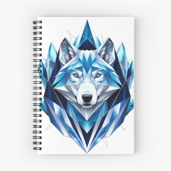 Item preview, Crystalline Wolf: Sacred Geometry Meets Arctic Majesty designed and sold by SJZDesign.