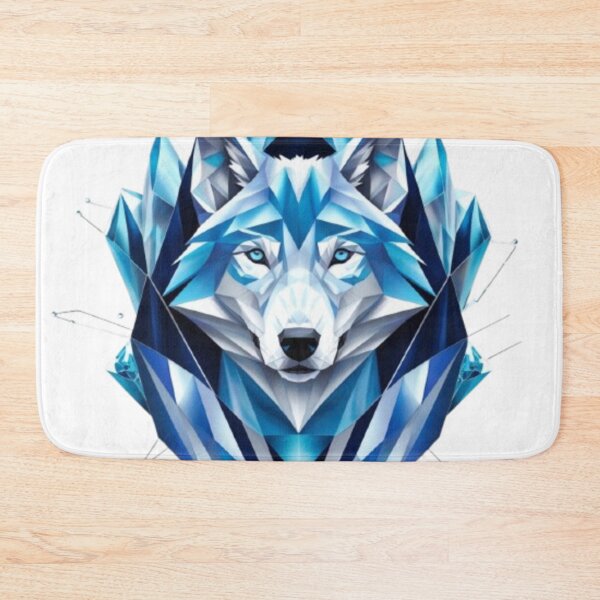 Item preview, Crystalline Wolf: Sacred Geometry Meets Arctic Majesty designed and sold by SJZDesign.