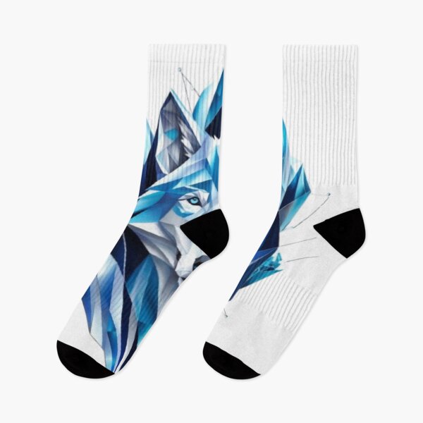 Item preview, Crystalline Wolf: Sacred Geometry Meets Arctic Majesty designed and sold by SJZDesign.
