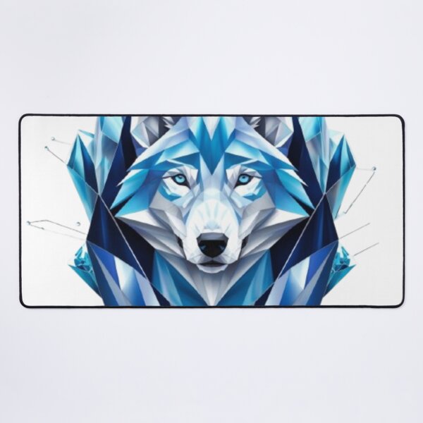 Item preview, Crystalline Wolf: Sacred Geometry Meets Arctic Majesty designed and sold by SJZDesign.