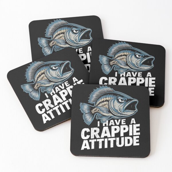 Item preview, I Have A Crappie Attitude - Angry Crappie Fish  designed and sold by Smix Pixels.