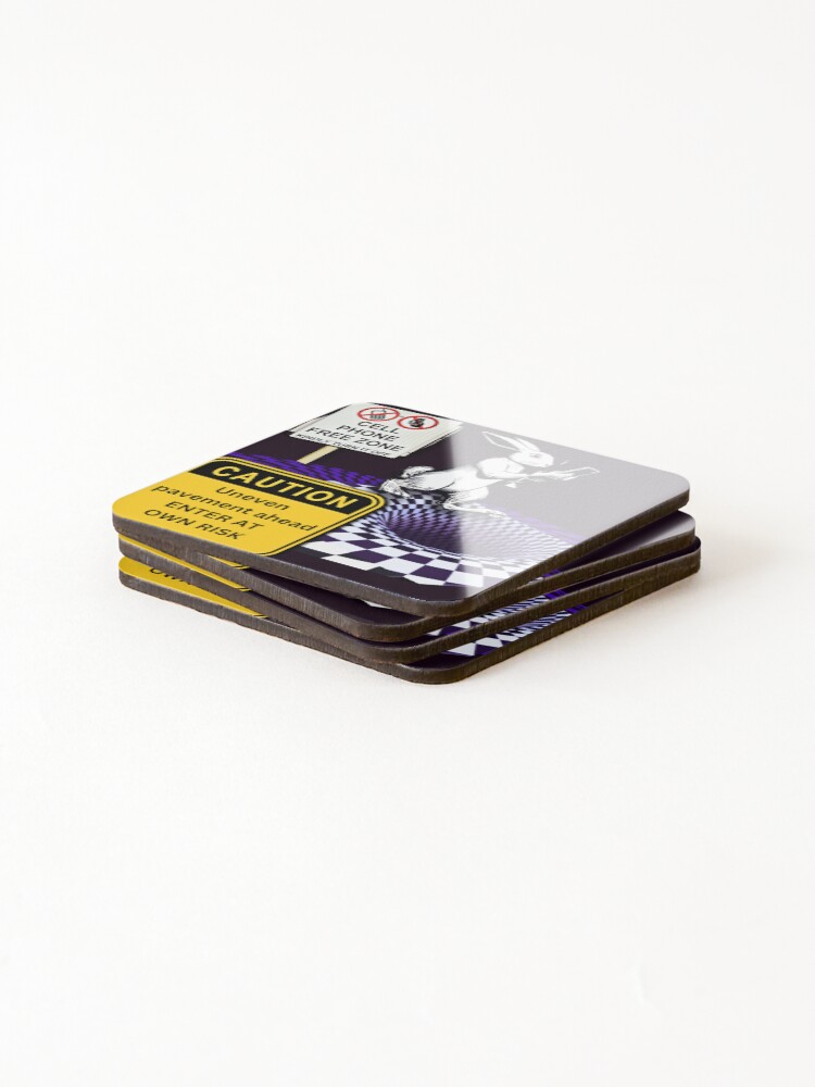Thumbnail 4 of 5, Coasters (Set of 4), Gone Down A Rabbit Hole designed and sold by FileStyle.