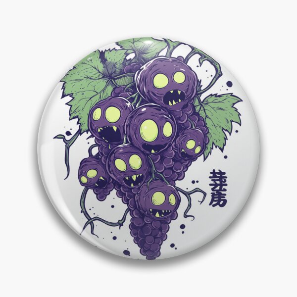Item preview, Grape Monster: Adorably Scary 魔法の支配 designed and sold by PrintsByFrank.