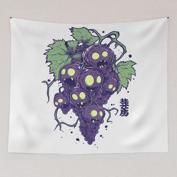 Item preview, Grape Monster: Adorably Scary 魔法の支配 designed and sold by PrintsByFrank.