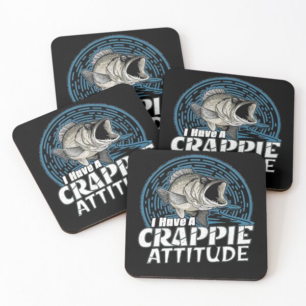 Item preview, I Have A Crappie Attitude - Angry Crappie Fish  designed and sold by Smix Pixels.