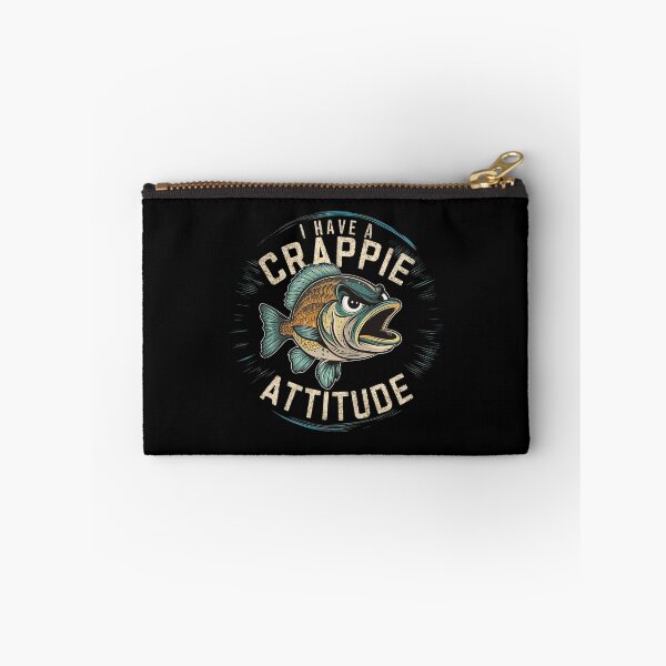Item preview, I Have A Crappie Attitude - Angry Crappie Fish  designed and sold by Smix Pixels.