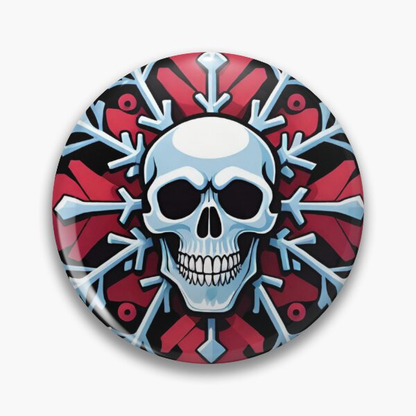 Artikelvorschau, Weihnachtsdesign Totenkopf Schneeflocke entworfen und verkauft von Heaven Welch.