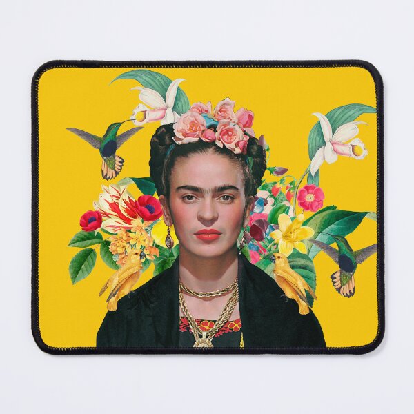 Item preview, Frida Kahlo and Flowers Exotic parrots Hummingbird ,Frida Kahlo designed and sold by TeeARTHY.