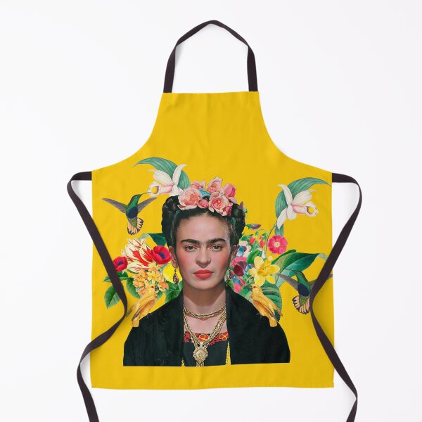 Vista previa del artículo con la obra «Frida Kahlo y flores Loros exóticos Colibrí, Frida Kahlo», diseñado y vendido por TeeARTHY.