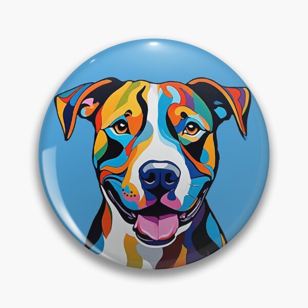 Item preview, Colorful Pitbull  designed and sold by JottedMuse.