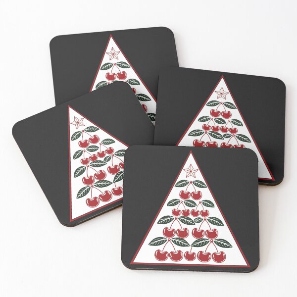 Item preview, Cherry Christmas Tree | Unique Holiday Fruit Design designed and sold by cabana.space.