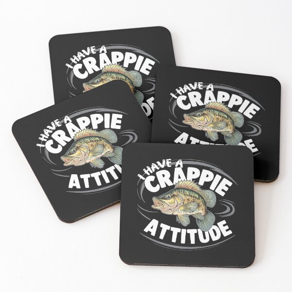 Item preview, I Have A Crappie Attitude - Angry Crappie Fish  designed and sold by Smix Pixels.