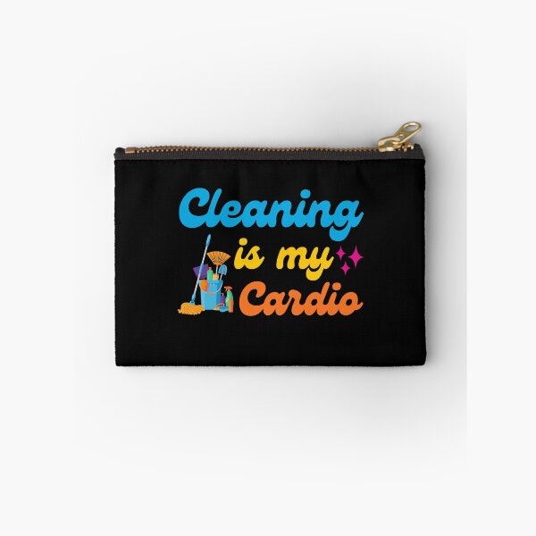 Item preview, Cleaning is My Cardio Funny Cleaning Quote Home workout Humor Saying designed and sold by MouDantArts.