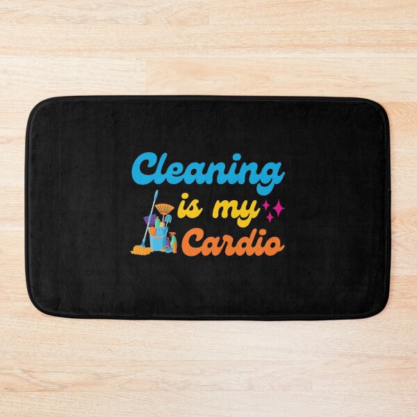 Item preview, Cleaning is My Cardio Funny Cleaning Quote Home workout Humor Saying designed and sold by MouDantArts.