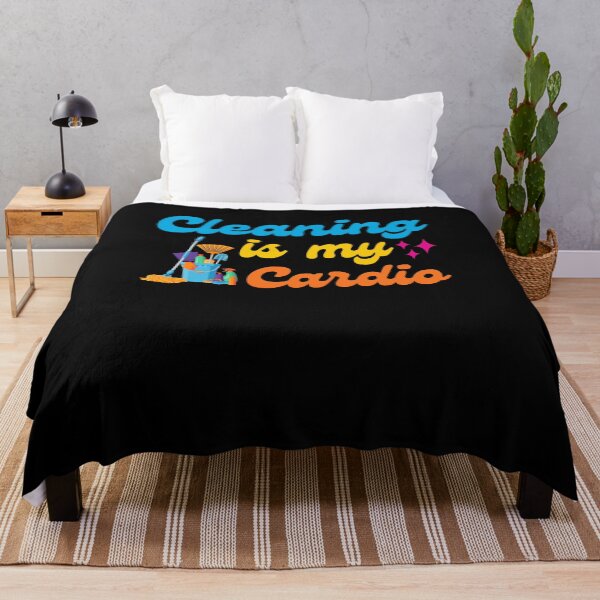 Item preview, Cleaning is My Cardio Funny Cleaning Quote Home workout Humor Saying designed and sold by MouDantArts.
