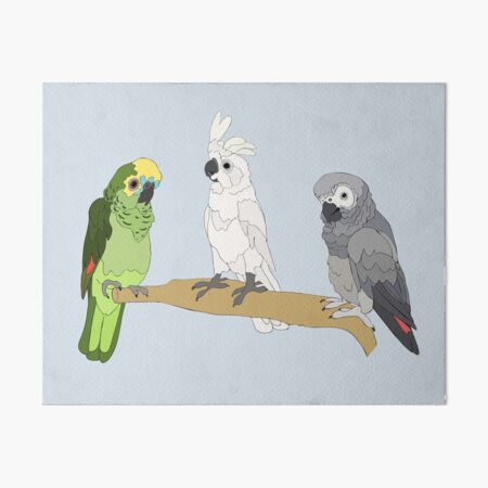 Larry, Chick Chick and Vito Art Board Print