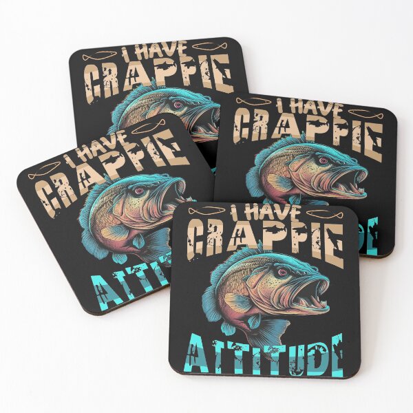 Item preview, I Have A Crappie Attitude - Angry Crappie Fish  designed and sold by Smix Pixels.