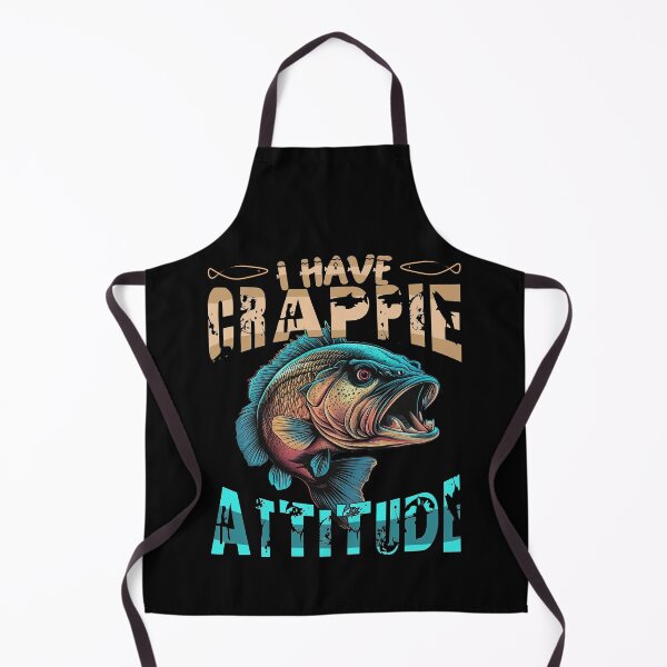 Item preview, I Have A Crappie Attitude - Angry Crappie Fish designed and sold by Smix Pixels.