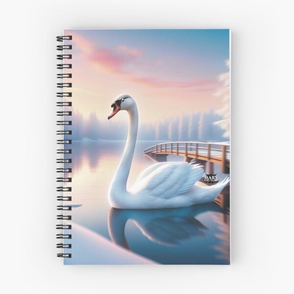 Item preview, Elegant Swan On Frozen Lake designed and sold by Mary The Vamp.