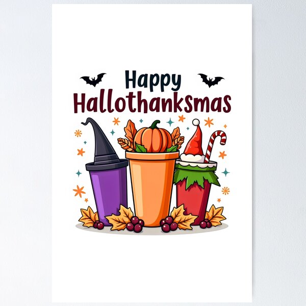 Item preview, happy hallothankmas designed and sold by FnFWarrior.