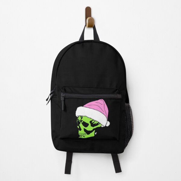 Item preview, Santa Hat Skull - Black Background  designed and sold by The Abysmall.